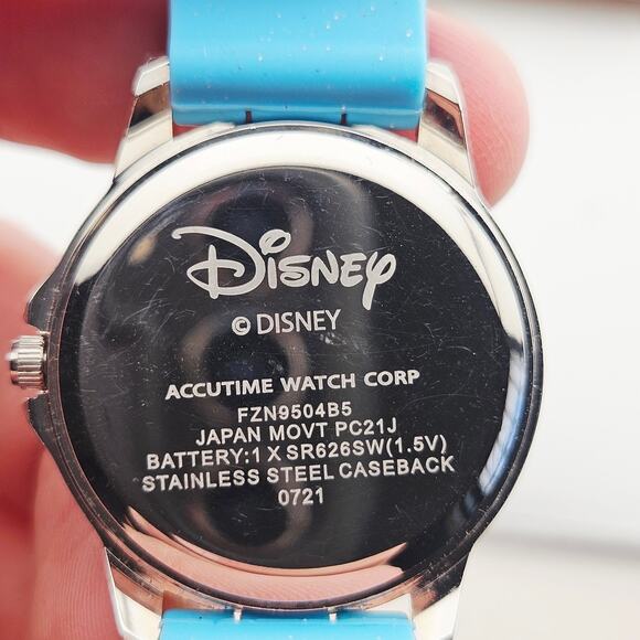 Disney Kids Frozen Analog Watch Light Blue Anna Elsa Princess Silicone Band - Picture 6 of 6